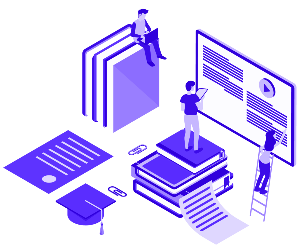 blockchain academy network illustration